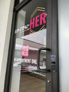 Access control entry at a local women's fitness facility in Murray, Kentucky